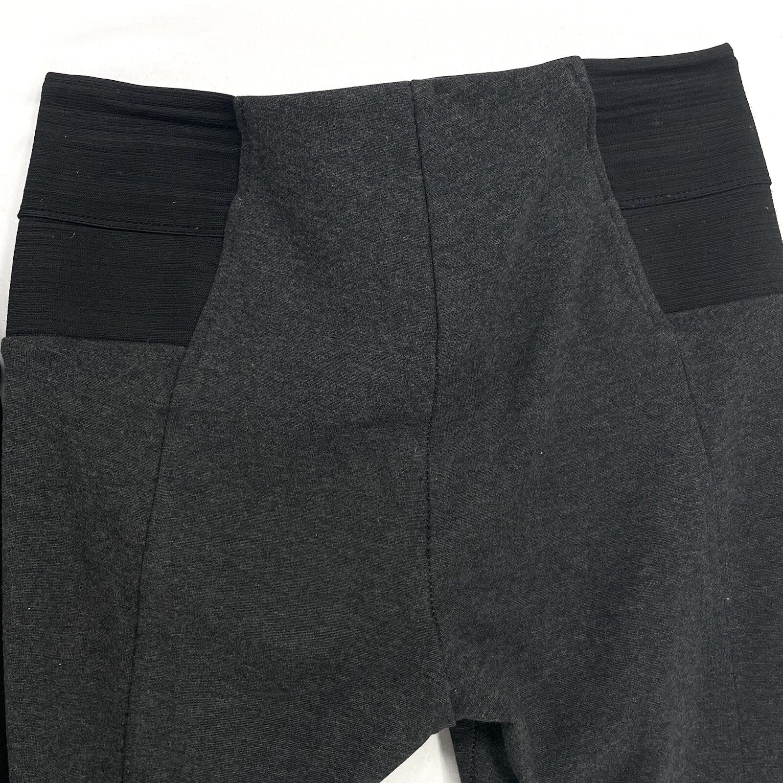 ZARA Basic Black Gray Pull On Ponte Pants Size S Stretch Leggings Lot Of 2 thumbnail 6