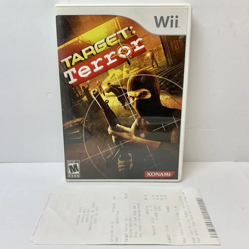 Target: Terror (Nintendo Wii) CIB Complete W/ Receipt & Manual Complete TESTED