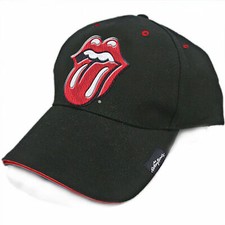 The Rolling Stones Logo Adjustable Snapback Hat Black