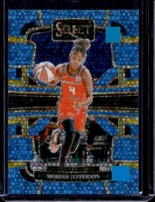 2024 Panini Select WNBA - Concourse Moriah Jefferson #92 Blue Disco /125