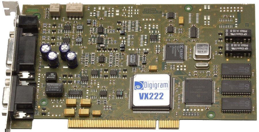 Digigram VX222 24bit Broadcast AES/EBU Digital & Balanced Analog Audio BARE CARD