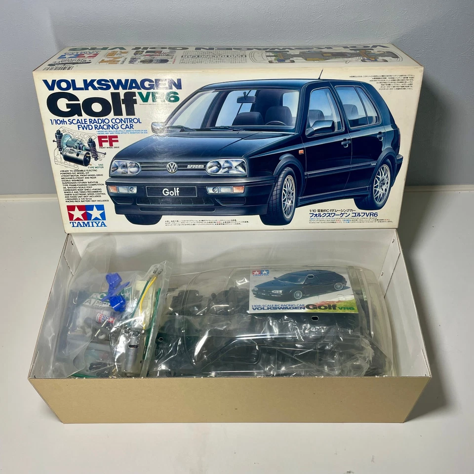 TAMIYA 58162 1/10 R/C Racing Car VOLKSWAGEN Golf VR6 (FF01 Chassis) - Photo 2/4
