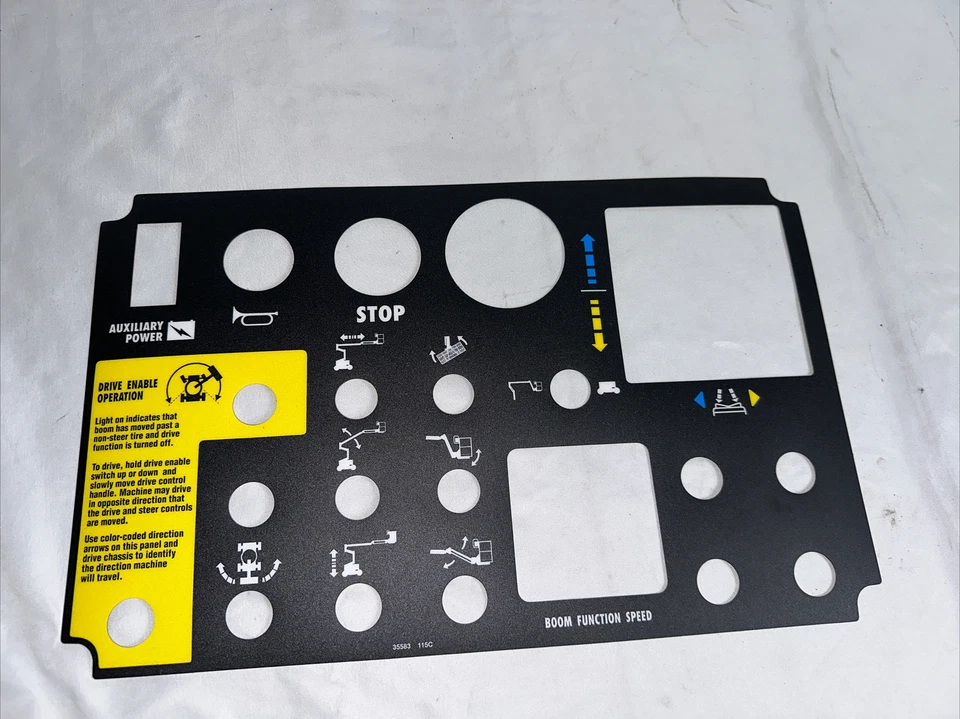 Genie OEM 35583GT 35583 DECAL - PLATFORM CONTROL PANEL, Z-34/22DC