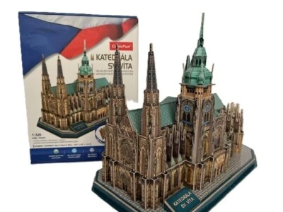 Rompecabezas 3D Veitsdom Prag CubicFun Katedrála sv. Catedral Catedral de San Vito Víta