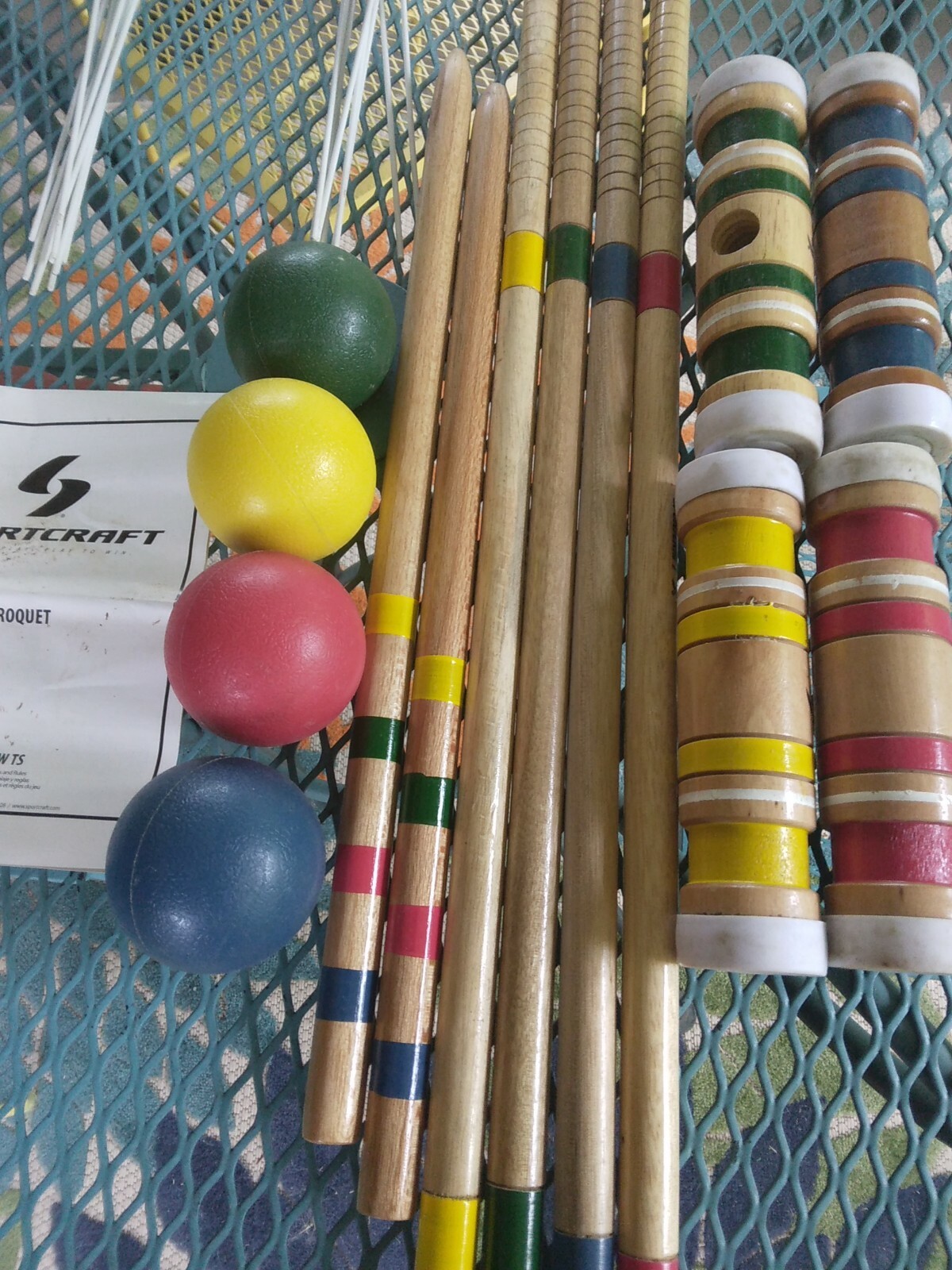 Vintage Sportcraft Croquet Set w/ Box 2011 Complete eBay