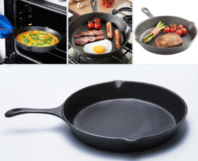 Vorgewürzte Gusseisen Pfanne Bratpfanne Ofenfest Grill Kochgeschirr Grillpfanne Pfanne