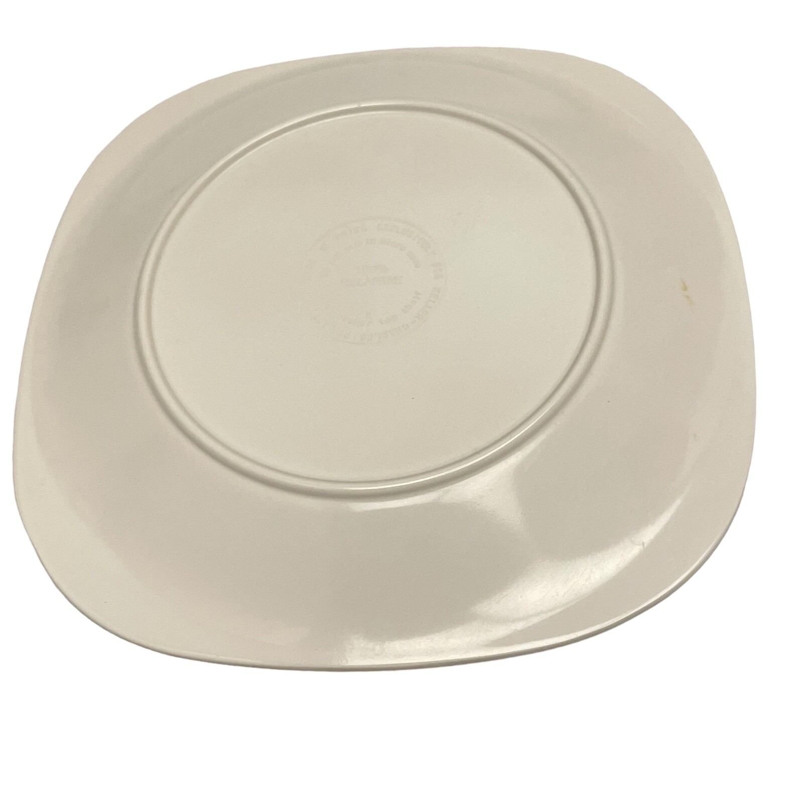 Set of 6 Keller Charles Melamine Hors D’oeuvre Plate Floral on Tan Brown Winget