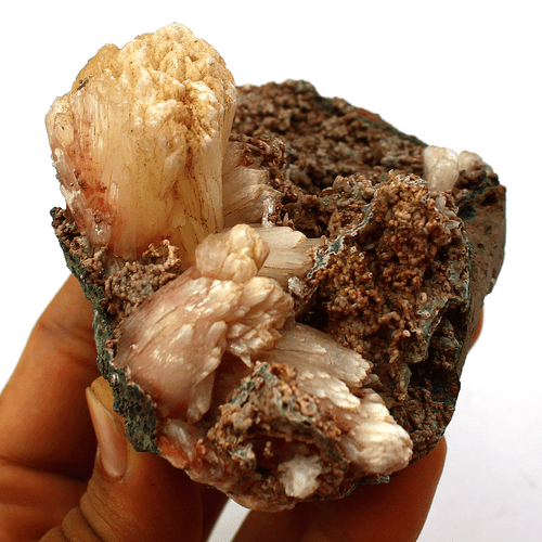 278,7 g Estilbita Natural y Apofilita con Calcedonia en Matriz Decoración Mineral - Imagen 4 de 14