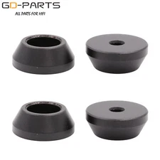 15x6mm Mini Solid Aluminum AMP Cabinet Radio Isolation Stand Pad Feet Damper *4