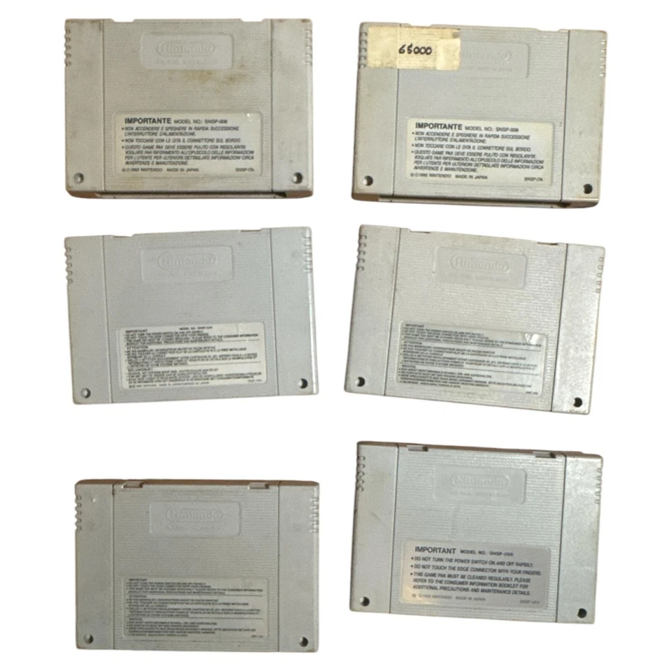 Console Super Nintendo SNES Originale + 6 Giochi + 2 Controller + Cavi Retrogame - Immagine 3 di 4