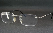 Vintage IVERSEN ISLAND G850 Silver UNIQUE RARE EYEGLASSES 52-18-140mm Italy