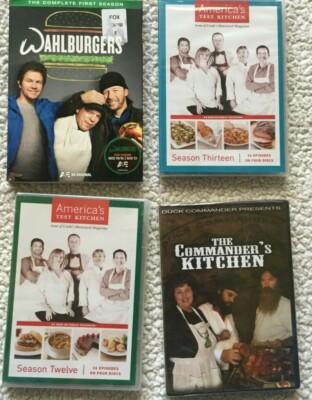 Lot 4 Cooking DVDs - Commander's Kitchen, America's Test Kitchen ...