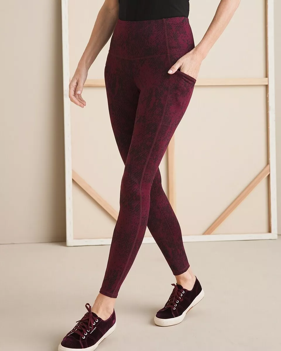 Chico's] Zenergy So Slimming Pocket Leggings - Red Ridge Reptile - M - 2022