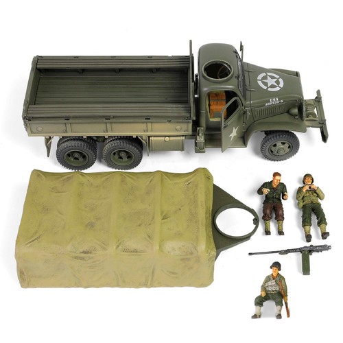 GMC CCKW-353B CARGO TRUCK W/COVER "US ARMY" 1/32 BY FORCES OF VALOR 801201 B - Picture 3 of 16