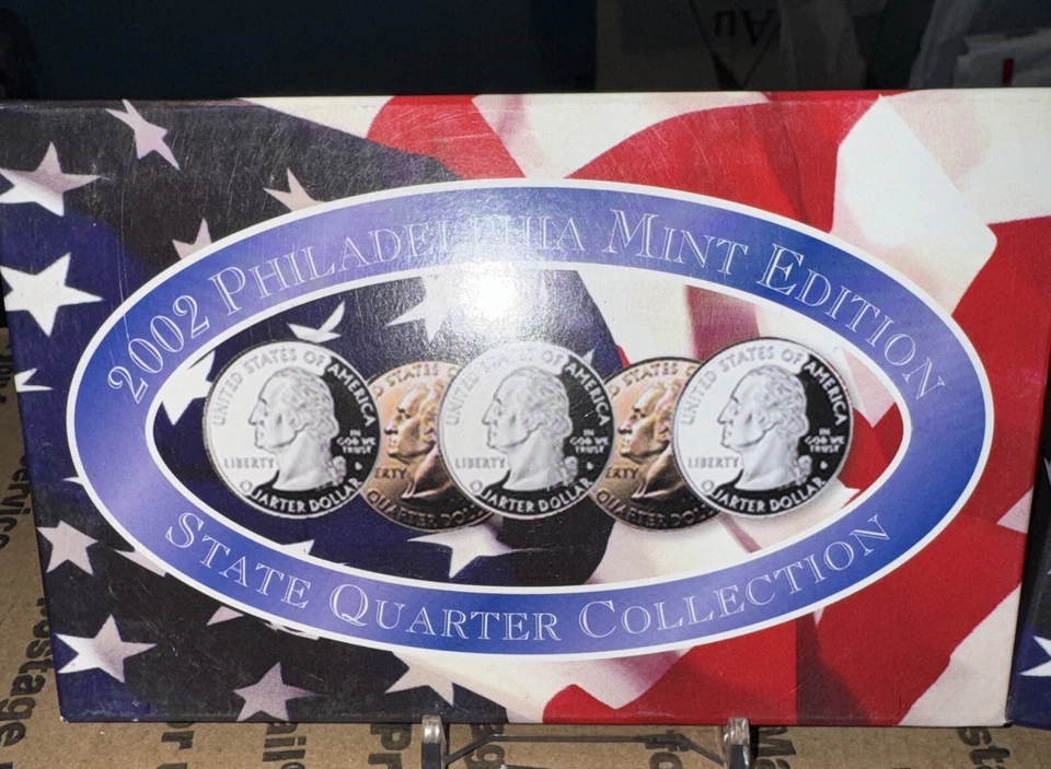 2002 CSN State Quarter Collection Gold Denver Philadelphia 3 Sets - Image 2 of 4