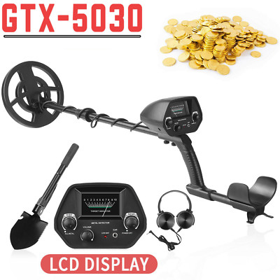 Metal Detector Deep Sensitive Search Gold Digger Hunter Set w/Headphone Shovel