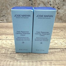 Lot Of 2 JOSIE MARAN Argan Apothecary Daily Response Calming Treatment Lotion
