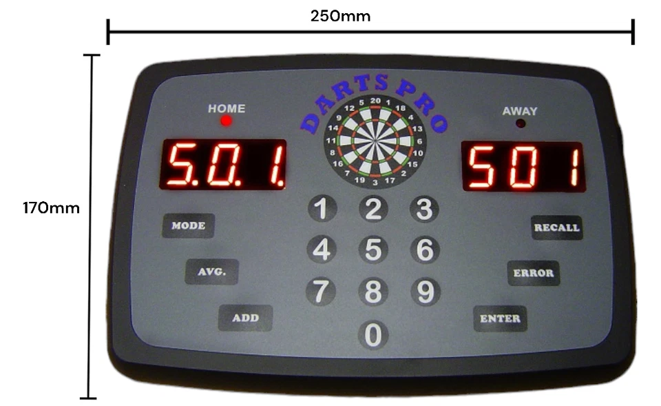 Dart Scorer Scoreboard Dart Score Pro for Electronic Darts Gift for him Man Cave - Image 3 of 4