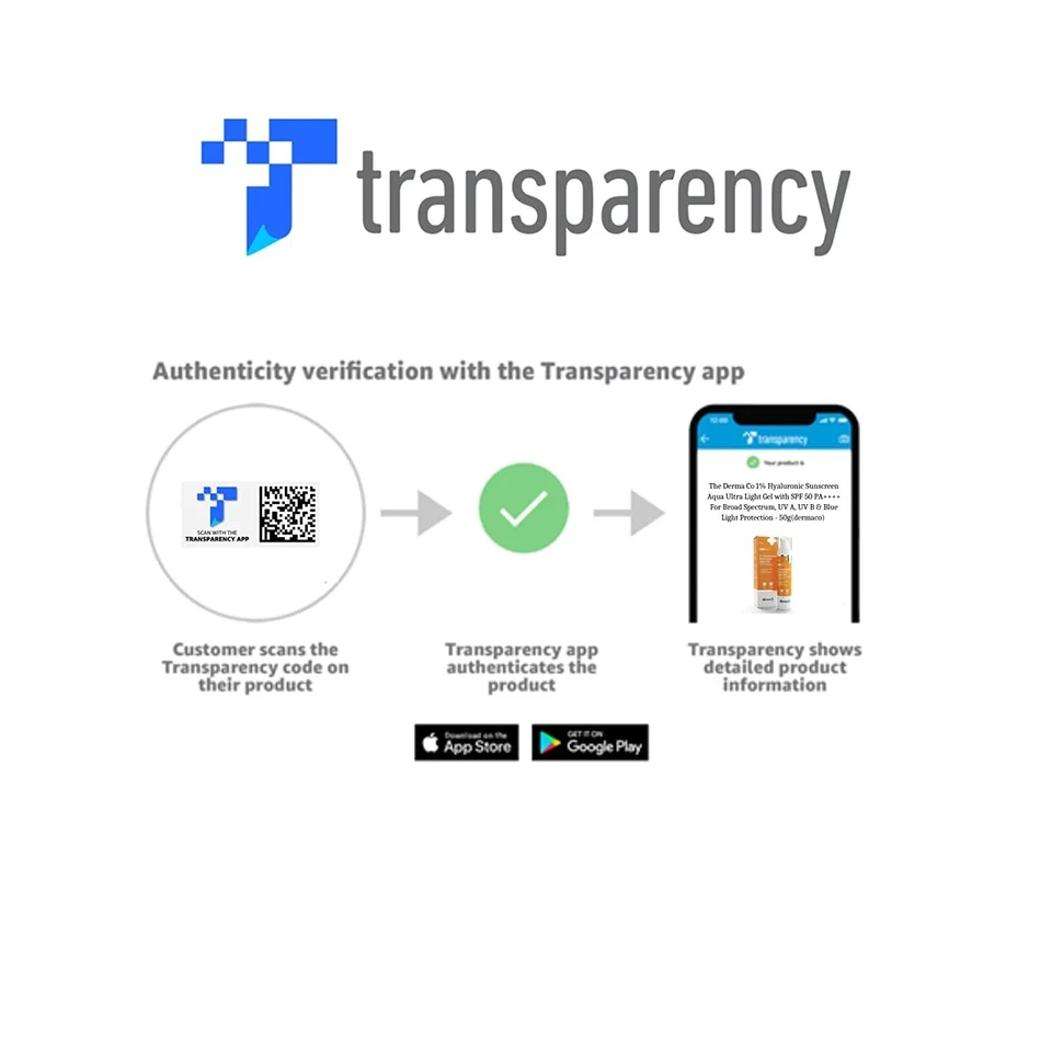 The Derma Co 1% Protector Solar Hialurónico Aqua Gel Ultra Ligero 50g con SPF50 PA++++ Foto 2 de 4