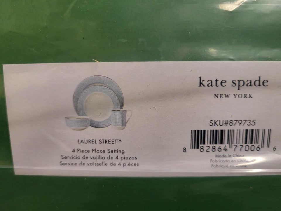 Conjunto de louça Laurel Street 4 peças por Kate Spade! Novo na caixa!! - Imagem 2 de 2