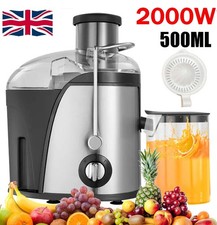 2000W Juicer Machine Whole Fruit Vegetable Large Juice Extractor Stainless Steel