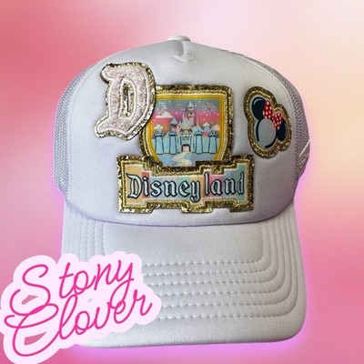 Disney Parks Stoney Clover Trucker Hat Women OS Lavender NEW Glitter Patches Disney Stoney Clover Lane Hat - Disneyland - PURPLE main image 4