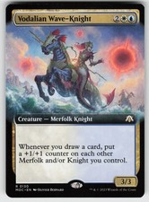 Vodalian Wave-Knight (Extended Art) Commander: March of the Machine 130 R NM MTG