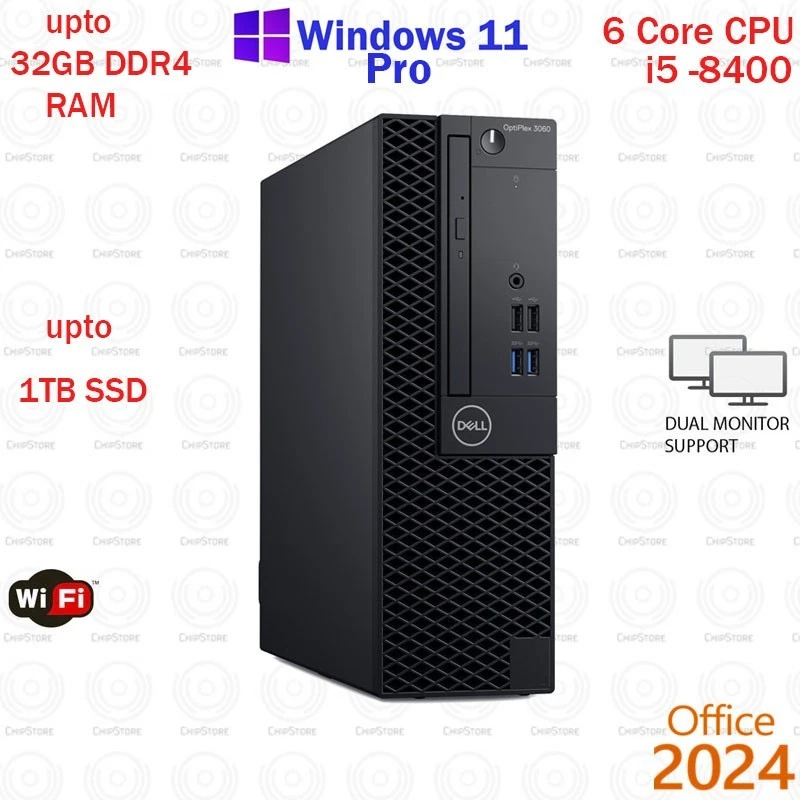 Intel Core i5 8th Gen. HDD + SSD 8 GB RAM PC Desktops & All-In-One