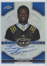 2015 Leaf US Army All-American Bowl Blue Prismatic 1/20 Jason Lewis Auto 0b2