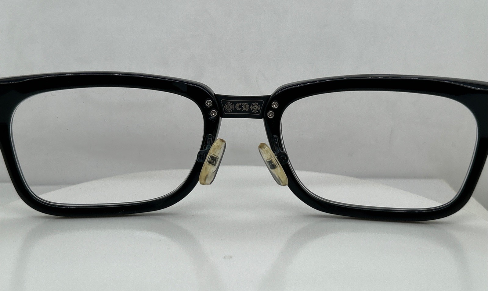 Chrome Hearts Instabone Black Plastic Clear Lens Glasses thumbnail 9
