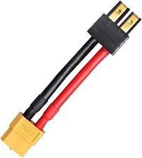 2 Pair RC LiPo Battery Connector Adapter Compatible with Traxxas Plug Battery'