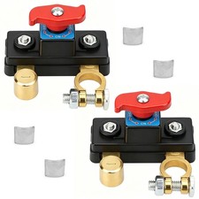 2Pcs 12V 24V Battery Disconnect Terminal Switch Kill Isolator Cut Off for Car RV