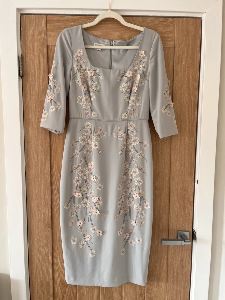 slim fit dress slacks WEDTREND Women Silver Grey Mother Of The Bride Dress With Slit Sheath Satin  Pleated Half Sleeves Wedding Guest Dress – Wedtrend UK main image 1