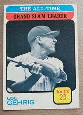 1973 Topps Lou Gehrig #472 New York Yankees G++