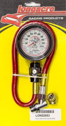 Longacre 52-52053, One Tire Gauge 0-100Psi 2.5 In Gid Deluxe Performance Parts - Bild 3 von 10