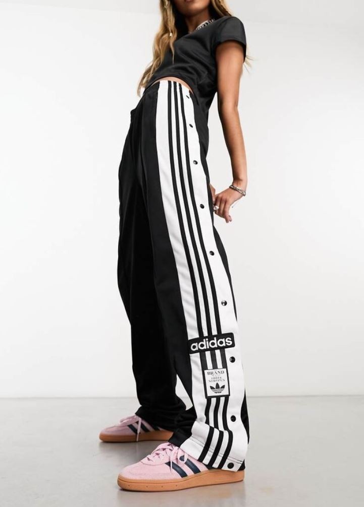 NEW ADIDAS ORIGINALS WOMENS ADIBREAK TREFOIL TRACK PANTS ~SIZE 