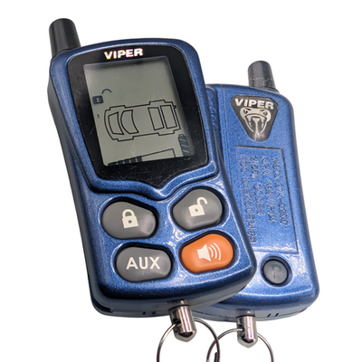 #ad #ad NEW VIPER LCD SCREEN BLUE REMOTE START FOB ALARM 2 WAY EZSDEI489 489V P X 489V $144.77