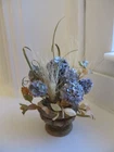 Artisan Garden Fall Flower Arrangement Hydrangea  Dollhouse Miniature 1:12