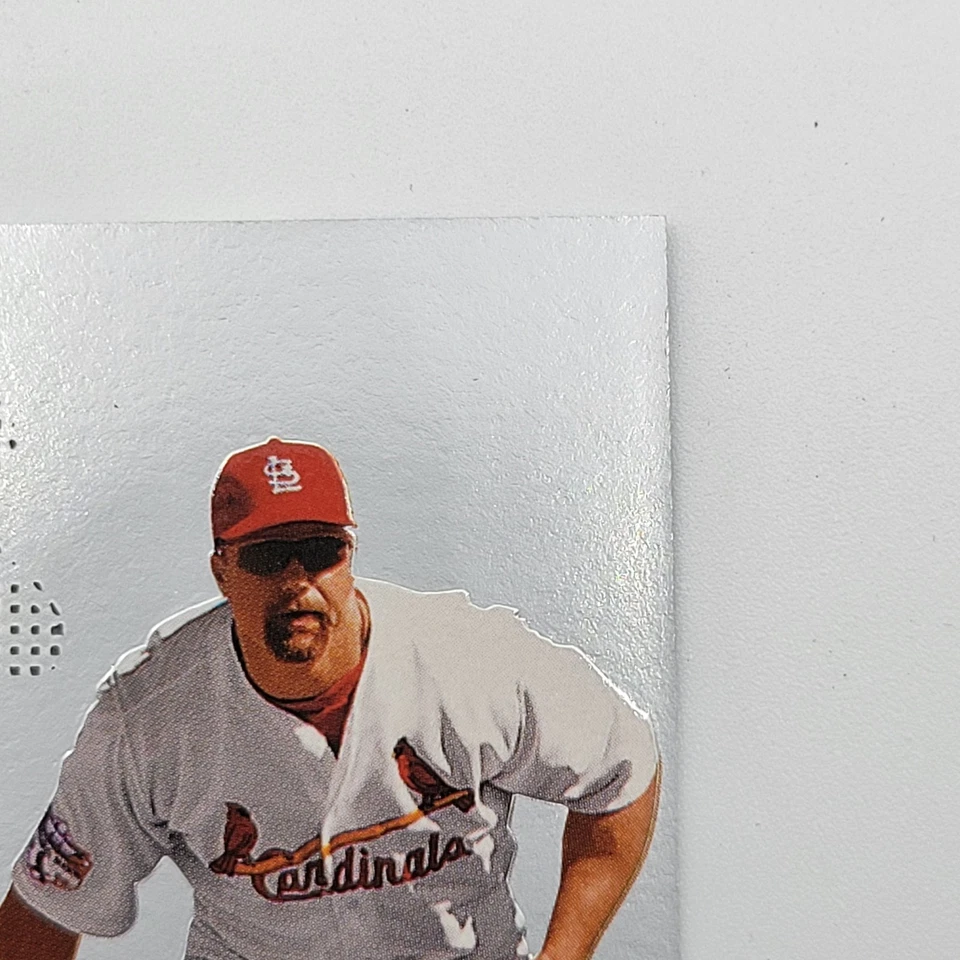 1999 Mark McGwire Skybox Metal Heavy Metal Fusion Insert #34F Big Mac - Image 4 of 4