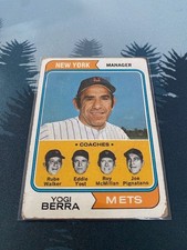1974 Topps - Yogi Berra, Roy McMillan, Eddie Yost #179 - FREE SHIPPING