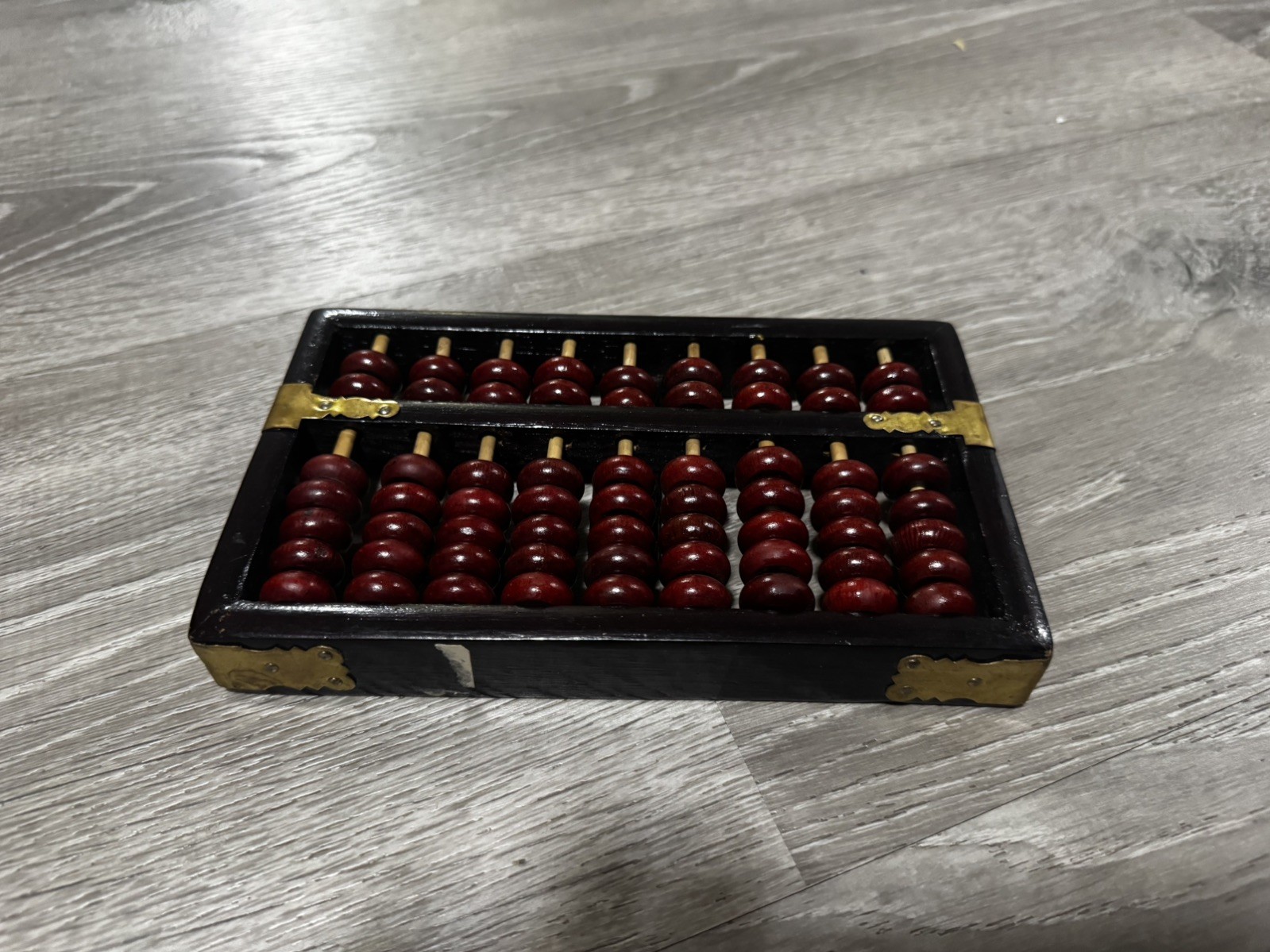 Antique or Vintage - Chinese Wooden Abacus Diamond Brand 9 Rods 63 Beads