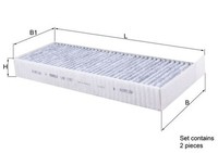 Mahle Lak 1157/S Filter, Innenraumluft FüR CitroËN,Ds,Opel,Peugeot,Vauxhall