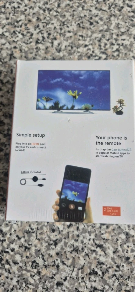 Google unbranded Chromecast – Boxed Sealed Never Opened Unused Wi-Fi Stream - Image 2 of 4
