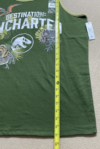New Jurrasic World Rebirth Mens Size-XL Destination Uncharted Tank Top Graphic - Picture 9 of 10