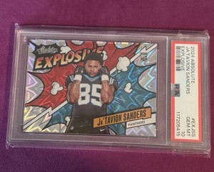 2024 Panini Absolute - Explosive Ja'Tavion Sanders #EX-JSS (RC) PSA Gem MT 10