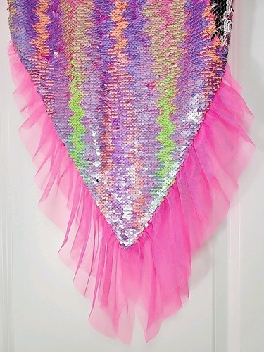 SWIM COVER UP Wonder Nation MERMAID TAIL Skirt. PINK w/sequins SZ- XXL/2XG (18) - Picture 2 of 4