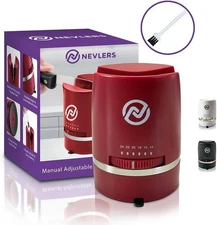 Nevlers Adjustable Angle Manual Kitchen Knife Sharpener - Red