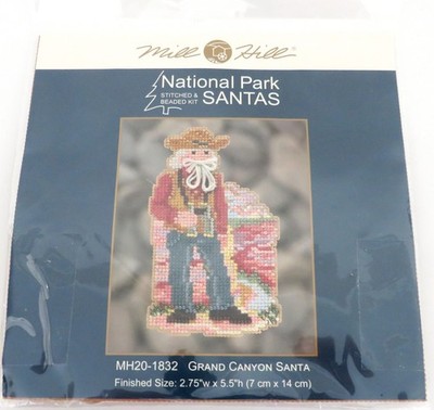Mill Hill National Park Santas Stitched & Beaded Kit ~ ''Grand Canyon Santa''