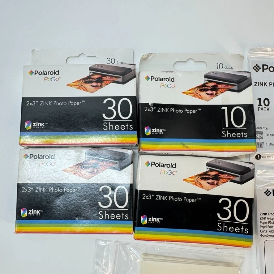 Polaroid PoGo 2x3" Zink Photo Paper 150+ Sheets New - Past Best-By Date - Image 4 of 4