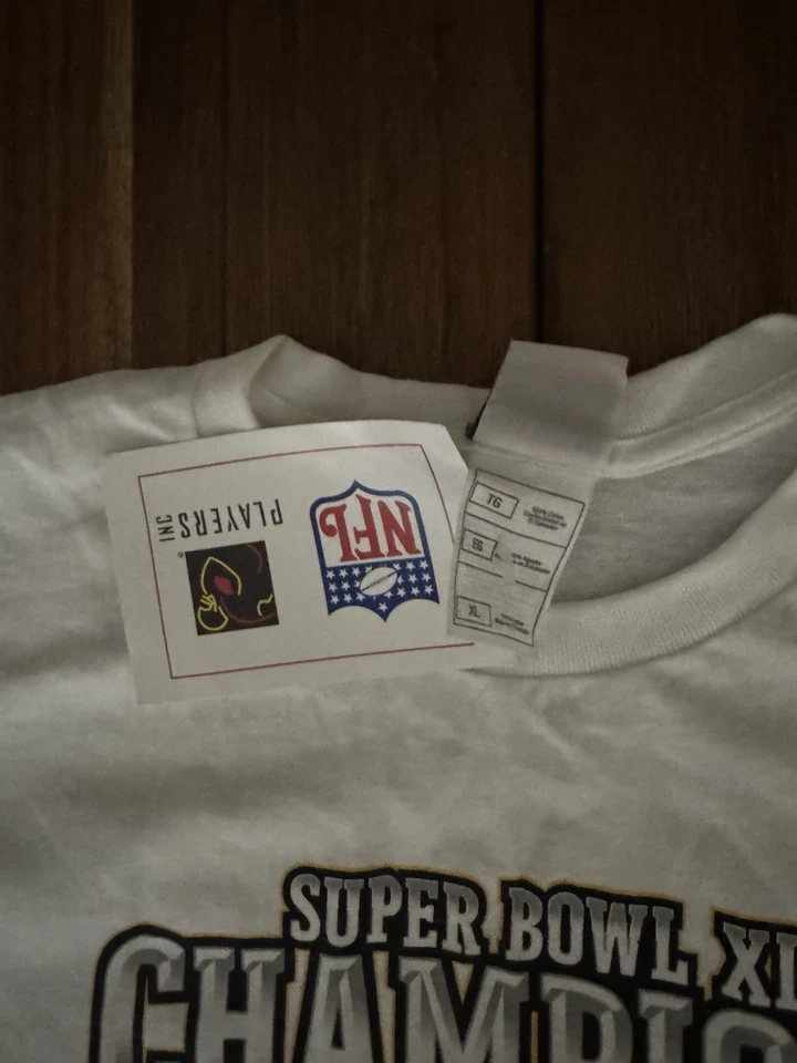 Camiseta de los jugadores de la NFL Pittsburgh Steelers Super Bowl 2006 talla XL Ben Hines Troy nueva con etiquetas Foto 3 de 4